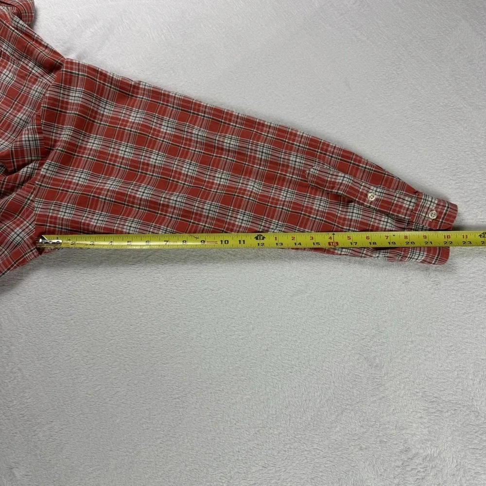 Ralph Lauren Button Down Blake Shirt Mens XL Red Plaid‎ Cotton Pony